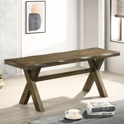 Rustic Knotty Nutmeg Bench - Adds Flair To Room Style Appeal