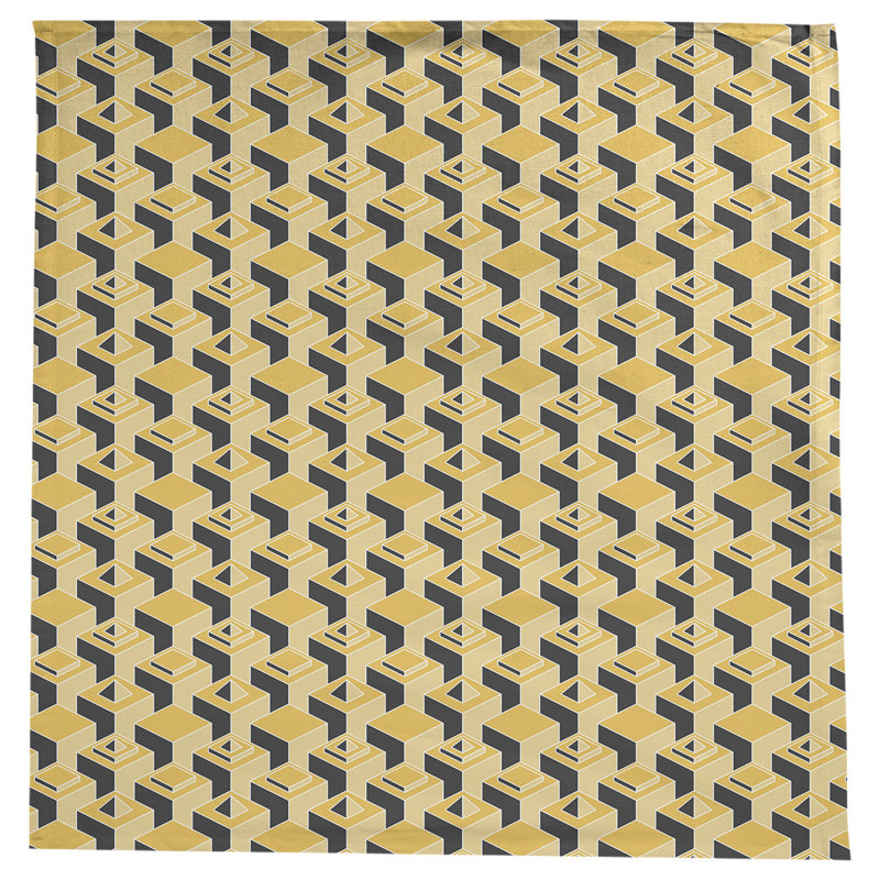 Nappe de gratte-ciels classiques, Jaune / noir