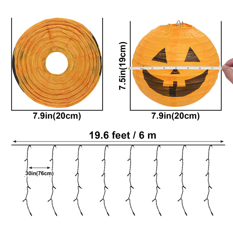 Lanternes d'extérieur citrouilles décoratives citrouilles d'Halloween