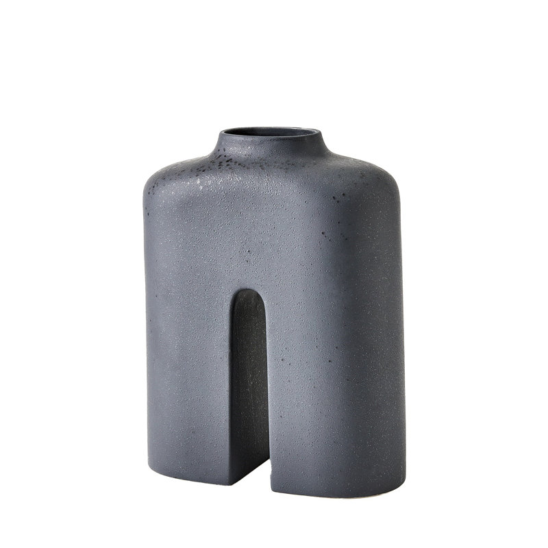 Guardian Handmade Earthenware Table Vase, 14.25" H x 11.75" W x 5.25" D