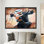 Modern Modern Tango Dancers Art on Brown 3D Canvas - Cadeau personnalisé idéal pour décorer une cuisine