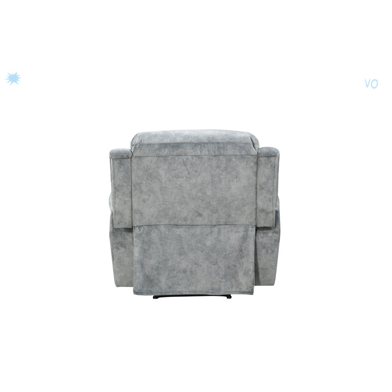 Fauteuil inclinable manuel en tissu gris