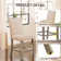 Modern Farmhouse Counter Height Bar Stools, Set of 2 with Soft Cushioned Seats and Nailhead Detailing