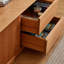 Meuble télé en bois de cerisier avec grand espace de rangement-284300512