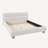 Upholstered Bed With Solid Round Legs