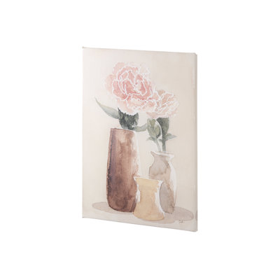 Boho Flowers I by Gabrielle Crawford a Hand Embelished Textured Canvas