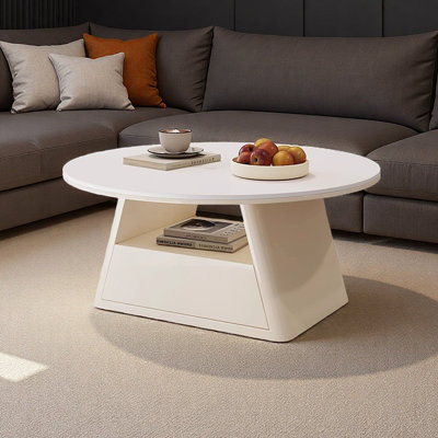 Table basse italienne de style crème minimaliste