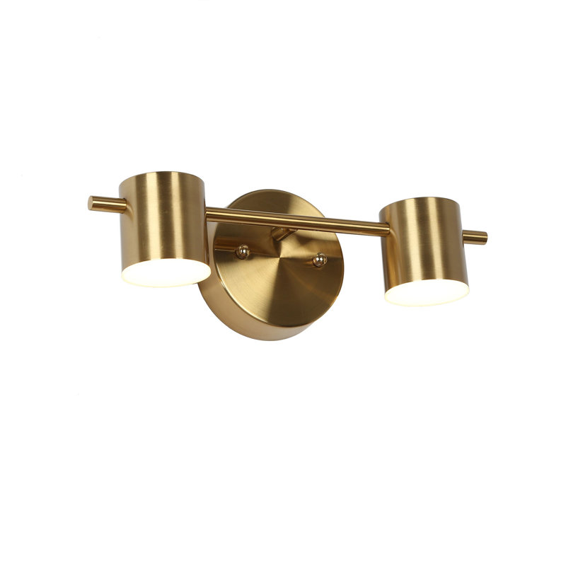 Micajah 2 - Light Dimmable LED Vanity Light, Dark Gold