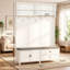 Portemanteau élégant avec espace de rangement, portemanteau d'entrée, portemanteau chic