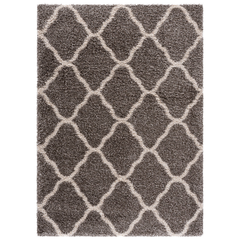 Darrol Hudson Shag Performance Geometric Rug, Rectangle 5'3" x 7'6"