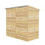 3 ft. W x 6 ft. D Wood Overlap Pent Storage Shed