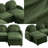 Teddy Fabric U-Shaped Cloud-like 3-Seater Modular Sectional Sofa, Curved Backrest & Armrests, 2 Moveable Ottomans, Double-Layer Cushion with Lumbar Pillows for Supportive Comfort-165575490