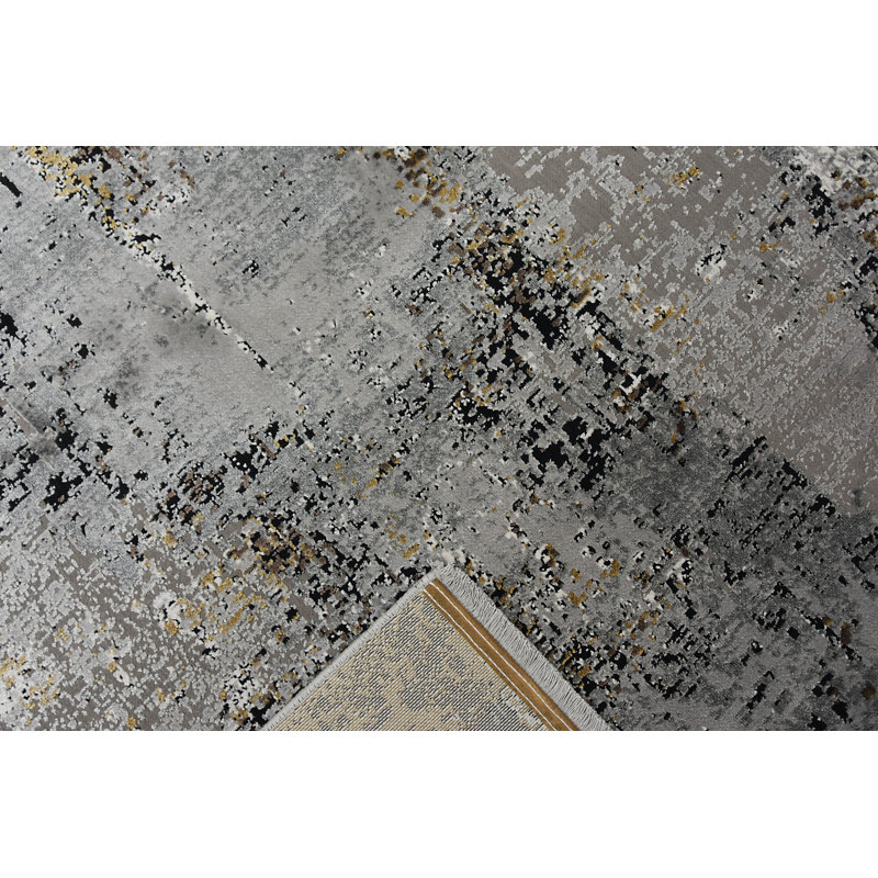 Verona Machine Woven Grey Indoor Rug, Rectangle 130 x 190cm