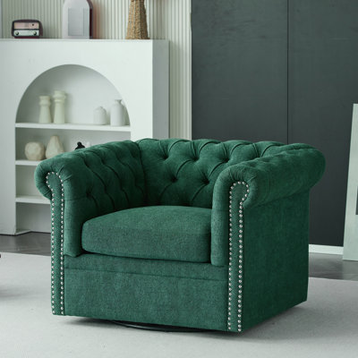 Fauteuil club pivotant Chesterfield