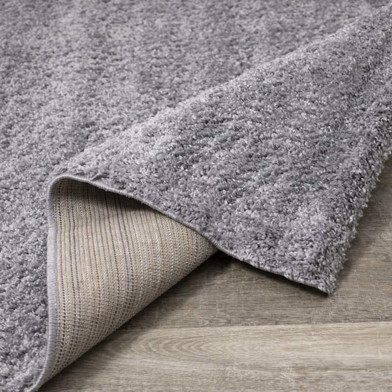 Brio Gray Tonal/Solid Polypropylene Stain Resistant Living Room Carpet, Rectangle 7'10" x 10'6"