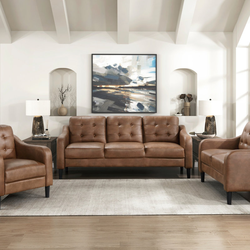 Mobilier de salon décontracté rembourré 1pc, Brun