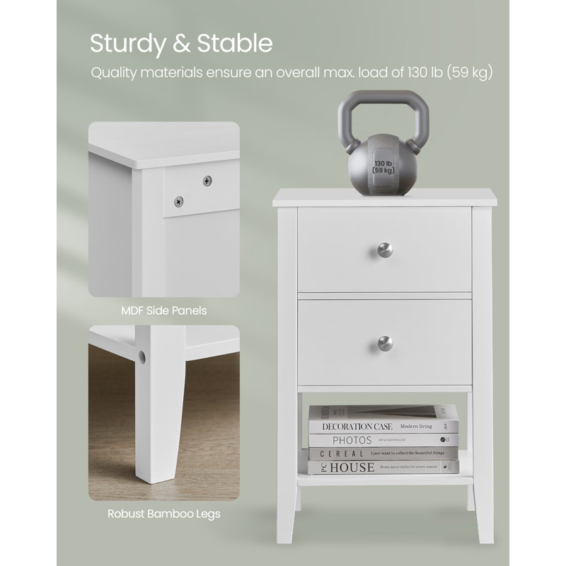 Annebeth Bamboo Bedside Table
