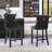 Upholstered Counter Stool with Solid Wood Frame-724752140-724752150