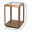 Table de bout en verre Gilbert
