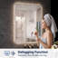 Miroir de meuble-lavabo rétro-éclairé à DEL de qualité supérieure avec fonction antibuée, verre trempé résistant aux chocs et cadre en aluminium durable-1754909093