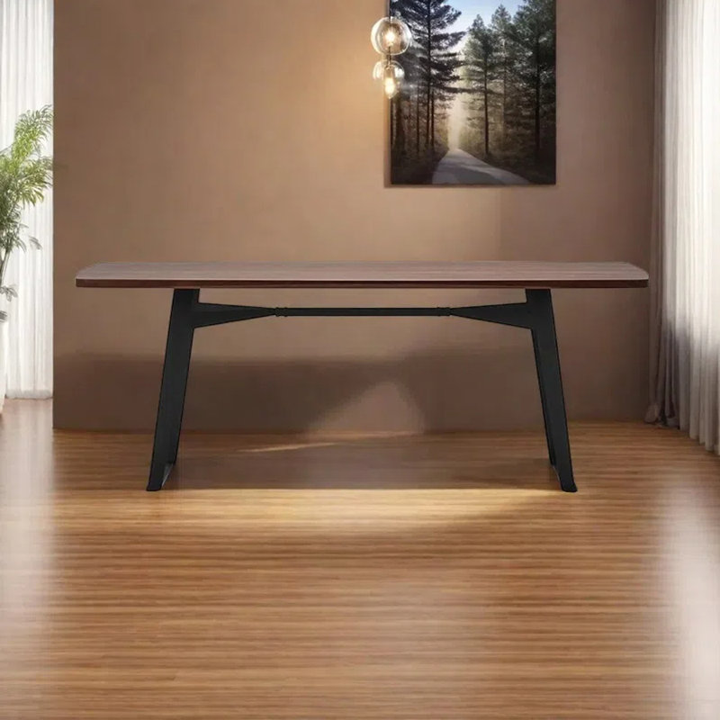 Nordic modern simple dining table, 29.53"H x 78.74"L x 35.43"W