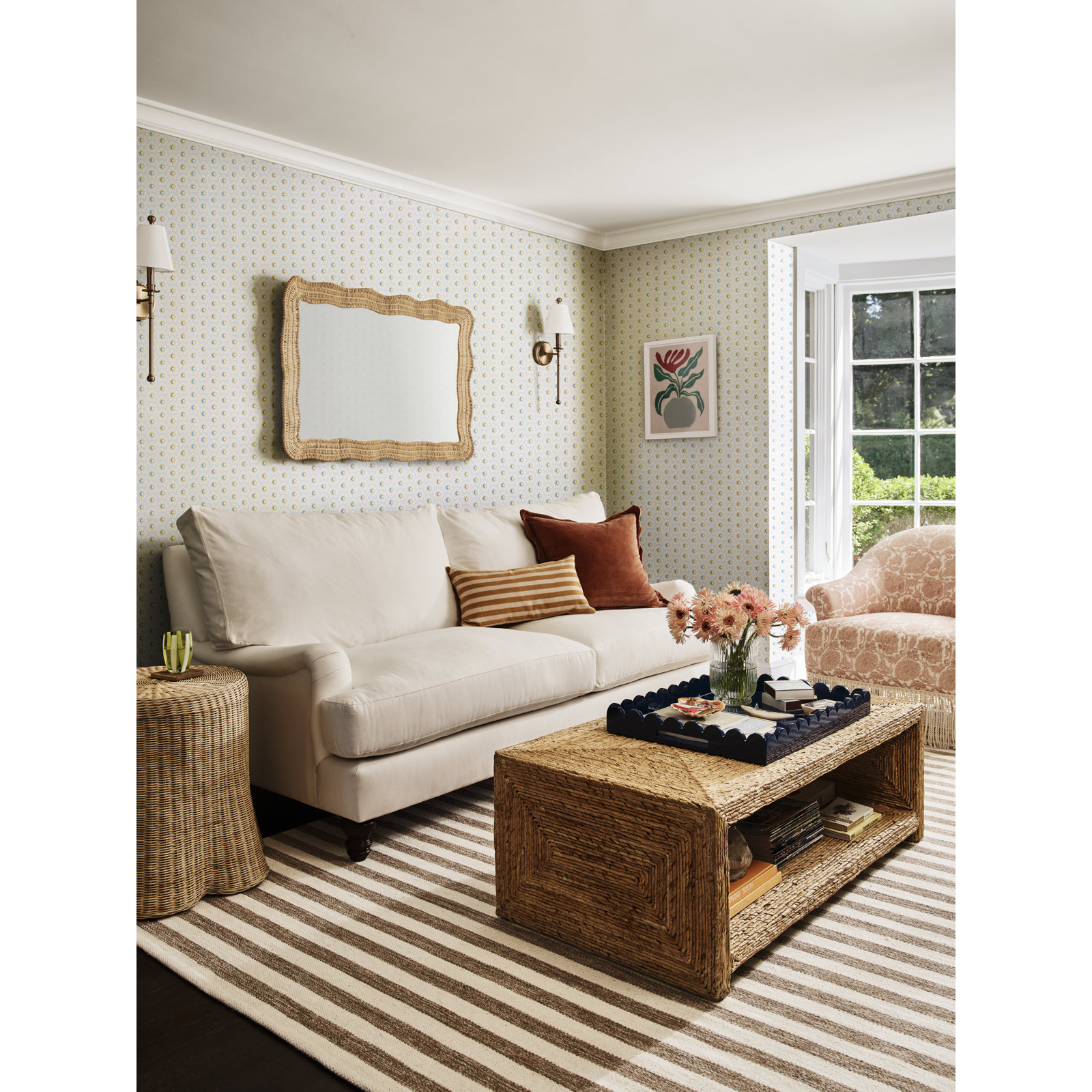 Walters 82'' Upholstered Sofa, Nomad Snow Crypton® Chenille