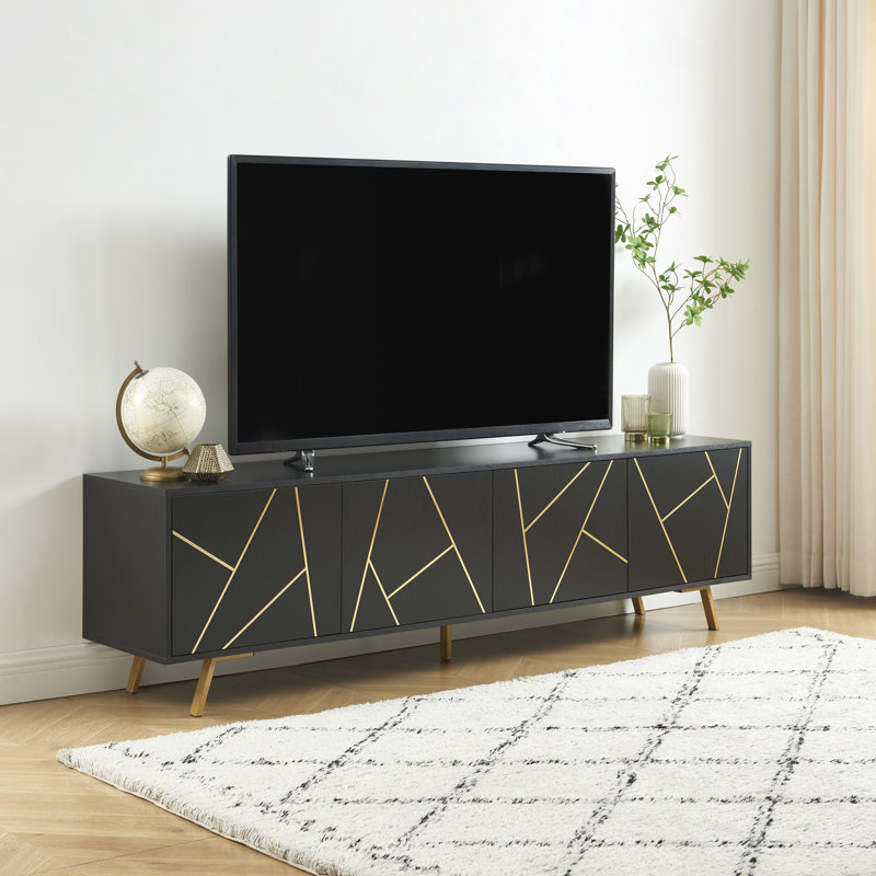 75'' W TV Stand, Black
