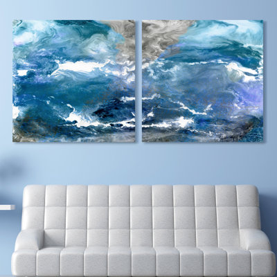 " Glistening Tide A And B " 2 - Pieces
