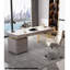 Modern Luxe Desk: Marble - Look Top & Functional Storage
