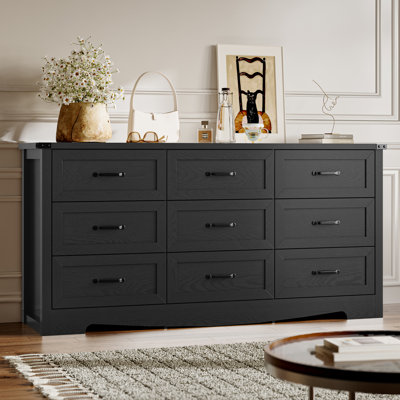 Rustic 9 Drawer Dresser Cabinet ,59