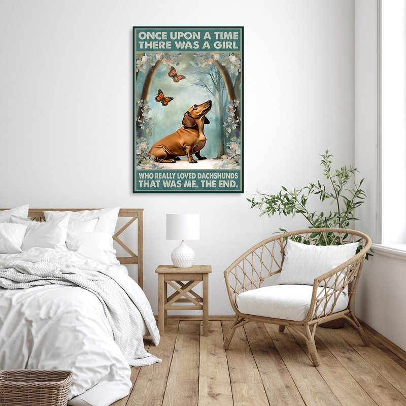 Impression sur toile, "Krishnalyn Who Really Lived Dachshunds", H 36 po x l 24 po x P 1,25 po