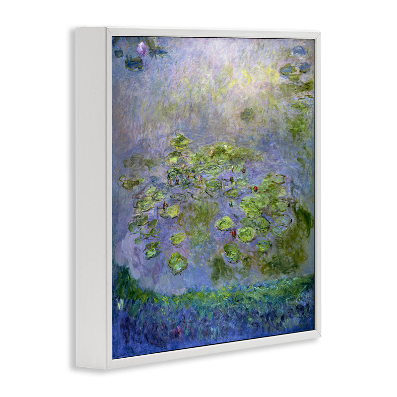 Giclée classique encadrée par Mon1000paintings, H 24 po x l 24 po, Giclée encadrée blanc bord de mer
