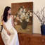 Art mural Mid-Century moderne en tissu pour le salon-133528292
