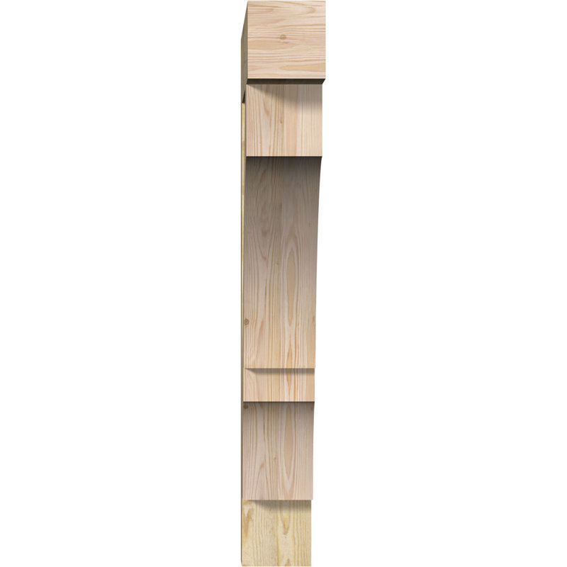H 6 l x P, Sapin Douglas scié brut, L 6 po x P 34 po x H 46 po