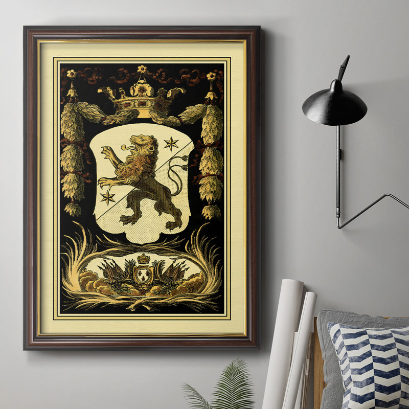 Toile encadrée de qualité supérieure Family Crest III - prête à être accrochée, L 18 po x H 27 po x P 2,5 po