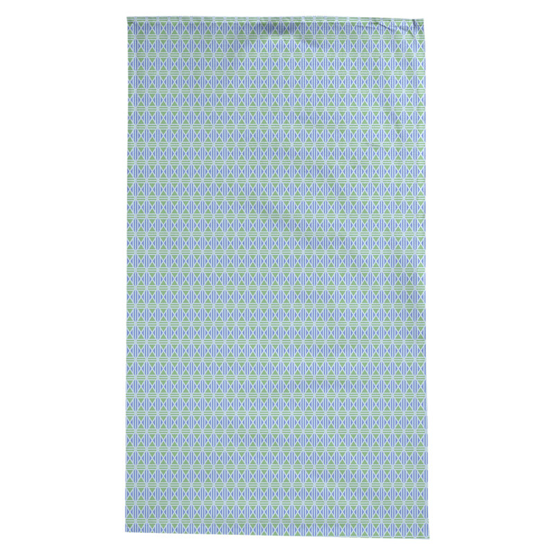 Nappe losanges doublés Leffel, Bleu et pastel