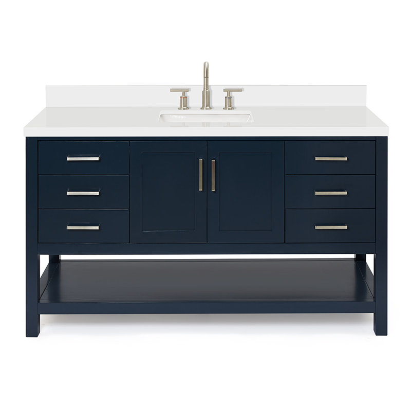 Magnolia Bath Vanity Rectangular Basin S061SWQ, Midnight Blue, Rectangular
