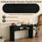 Farmhouse Oval Console Table Accent Table With Open Shelf And Curved Legs For Entryway Hallway-1900236266