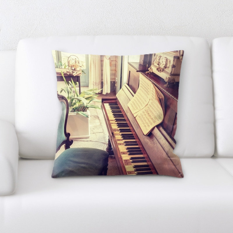 Coussin décoratif piano Marilyn