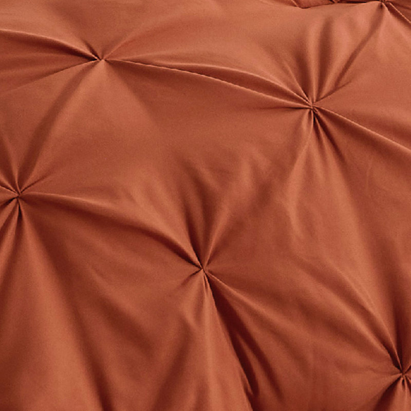 Édredon très grand à plis avec draps, taies d'oreiller et taies décoratives, Argile à poterie