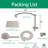 8'' High Pressure Rain Shower Head, 16'' Adjustable Arc-Shaped Extension Arm, 10 Sprays, 71'' Hose-120001367