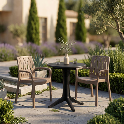 Plastic Patio Dining Set Table,