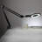 Lightview Pro 33 in. Adjustable Swing Arm Integrated 2.25X Magnifying LED Desk Clamp Lamp