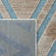 Tapis taupe / turquoise Haileymarie-20237752