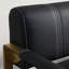 Canapé en cuir reconstitué de 57,9 po de largeur avec revêtement en faux cuir reconstitué pour le salon Sièges décoratifs pour petits espaces Canapé 2 places Mobilier de studio avec accoudoirs en métal doré-1172290291