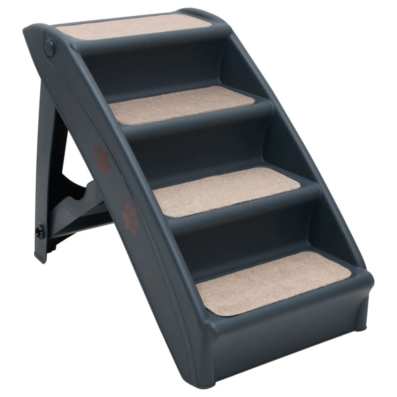 Escalier pour chien pliable avec rampe pour chien