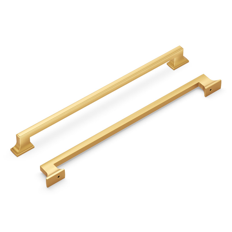 Brownstone Collection Appliance Pull - Cabinet Pull - Transitional Hardware for Drawers & Cabinets, 18", Brushed Golden Brass