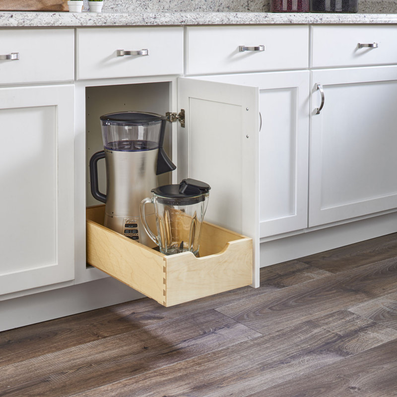 Rev-A-Shelf 11.71" Pullout Kitchen Cabinet Drawer w/ Soft-close, 4WDB-12SC-1, 11.7" W x 22.2" L