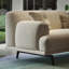 Canapé modulaire 110,24 "beige en coton et lin-129575328