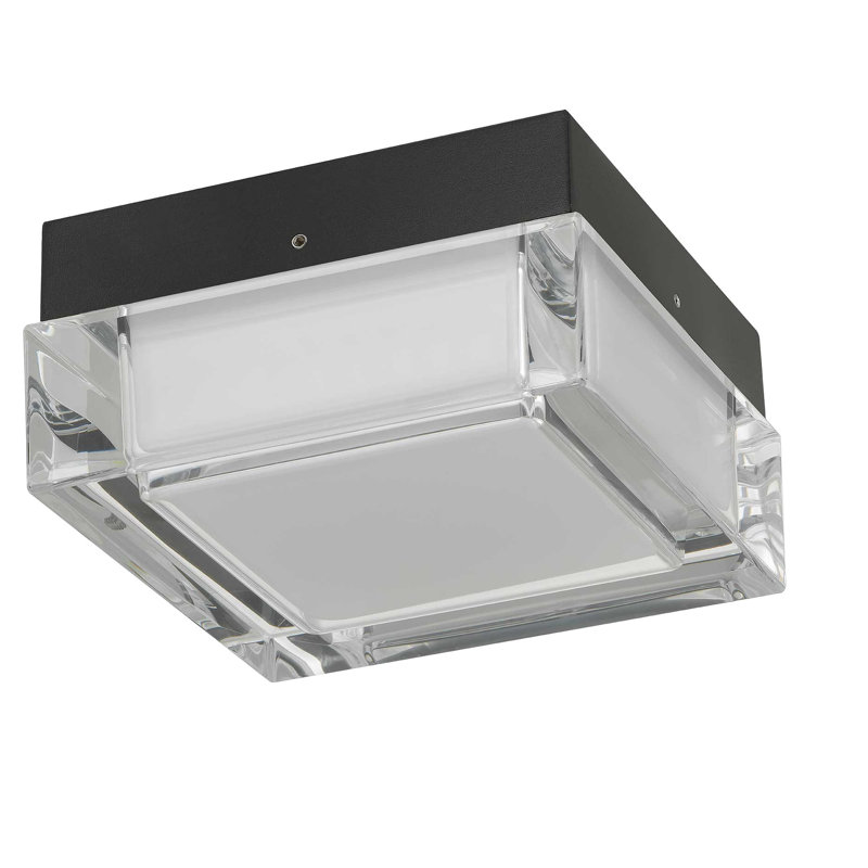 Plafonnier DEL intégré noir de 12,7 cm (5 po), DEL haute efficacité, 850 lumens (14 W), 3 températures de couleur (3 000 K, 4 000 K et 5 000 K), intensité variable, diffuseur en acrylique, installation facile.